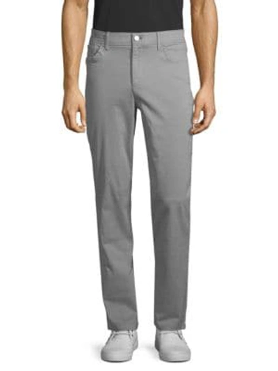 Calvin Klein Men's Slim-fit Performance Stretch Wrinkle-resistant Mini Grid Dress Pants In Convoy