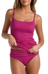 La Blanca Island Goddess Underwire Tankini Swim Top In Magenta