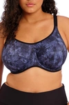 Elomi Underwire Sports Bra In Stormy Haze