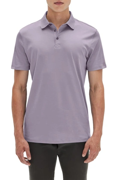 Robert Barakett Georgia Pima Cotton Polo In Lilac Dust