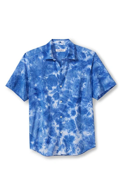 Tommy Bahama Bahama Coast Tie Dye Islandzone® Button-up Shirt In Old Royal