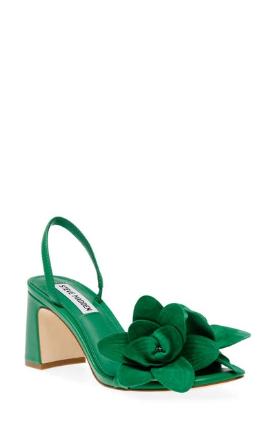 Steve Madden Farrie Sandal In Green Suede