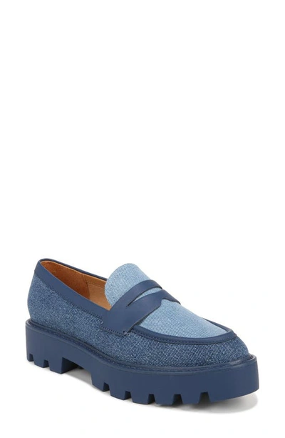 Franco Sarto Balin Platform Loafer In Denim