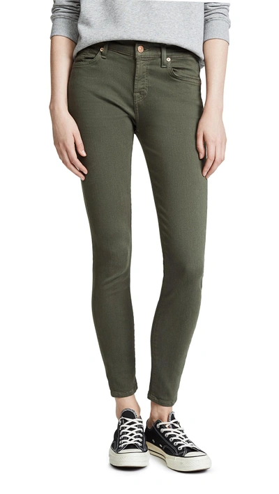 7 For All Mankind The Skinny Jeans In Army