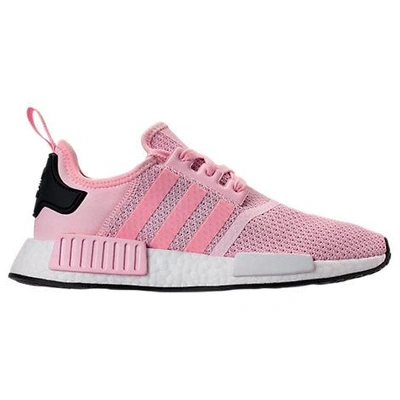 Adidas Originals Women's Nmd R1 Knit Lace Up Sneakers In Pink