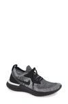 Nike Women's Epic React Flyknit Running Shoes, Grey/black - Size 7.0
