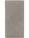 Bottega Veneta Woven Bi-fold Wallet In Grey