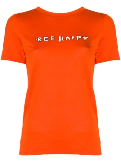 Ganni Linfield T-shirt In Orange