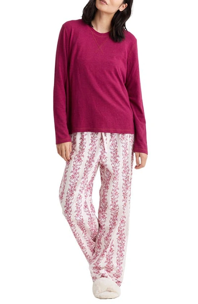 Papinelle Helena Pajamas In Floral Stripe