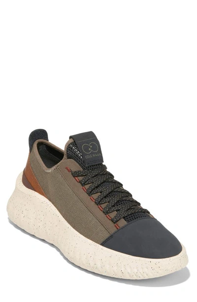 Cole Haan Generation Zerogrand Ii Trainer In Deep Olive/ Black