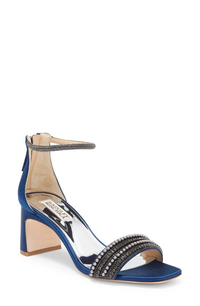 Badgley Mischka Kameryn Ankle Strap Sandal In Navy