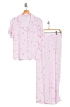 Splendid Print Pajamas In Pink Little Kiss