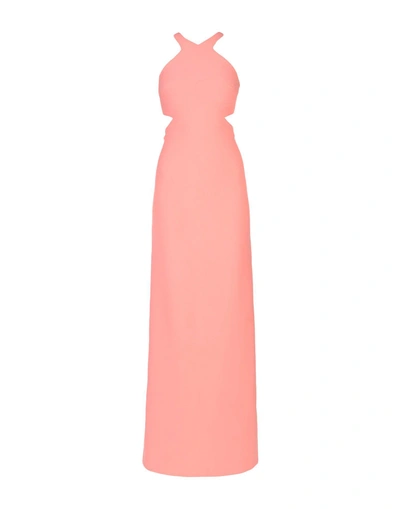 Elizabeth And James Long Dress In Salmon Pink