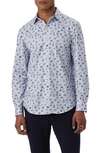 Bugatchi Ooohcotton® Print Button-up Shirt In Lavender