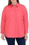 Foxcroft Cici Tunic Blouse In Simply Red