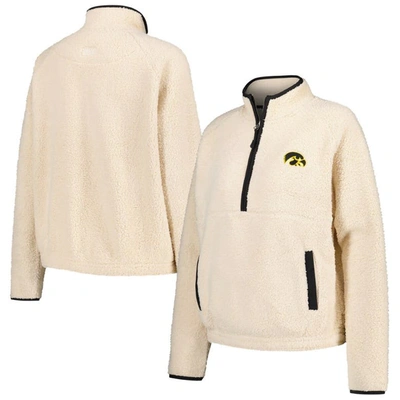 Boxercraft Natural Iowa Hawkeyes Everest Half-zip Sweatshirt