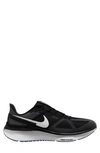 Nike Air Zoom Structure 25 Road Running Shoe In Black/ White/ Iron Grey