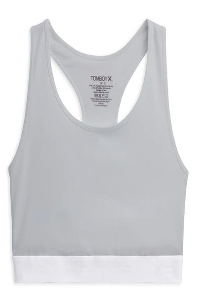 Tomboyx Racerback Compression Top In Silver