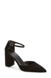 Nordstrom Paola Ankle Strap Pointed Toe Pump In Black