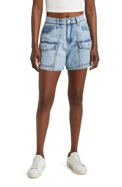 Blanknyc Carpenter Cargo Denim Shorts In All Heart