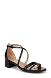 Naturalizer June Ankle Strap Sandal In Black Leather