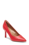 Nordstrom Rack Paige Faux Leather Pump In Red Pompeii
