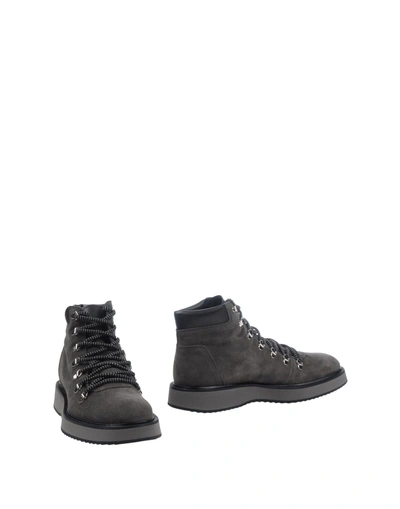 Hogan Ankle Boots In Grey