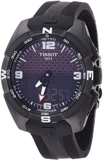 Tissot Men's T-touch Solar 45mm Quartz Watch In Black