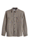 Wax London Whiting Marine Beatnik Button-up Overshirt In Charcoal