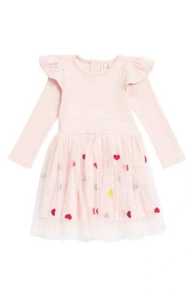 Tucker + Tate Babies' Embroidered Tulle Dress In Pink English