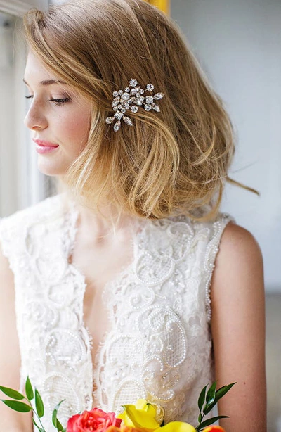 Brides And Hairpins 'caprice' Jeweled Hair Comb In Gold