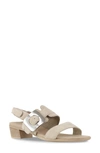 Munro Ashlin Slingback Sandal In Beige Suede