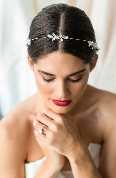 Brides And Hairpins Aubree Crystal Halo Band In Silver