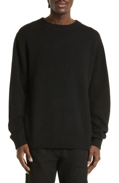 The Elder Statesman Gender Inclusive Simple Cashmere Sweater In Black