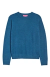 The Elder Statesman Gender Inclusive Simple Cashmere Sweater In Blue