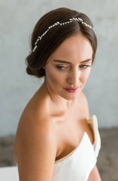 Brides And Hairpins Brides & Hairpins India Halo & Sash In Silver
