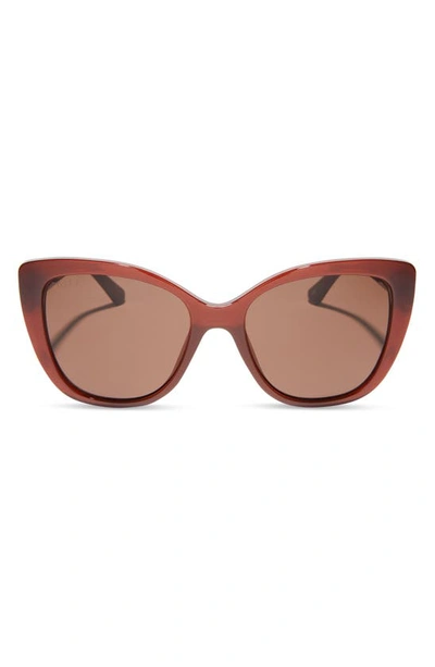 Diff 58mm Rae Cat Eye Sunglasses In Brown