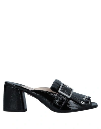 Franco Colli Sandals In Black