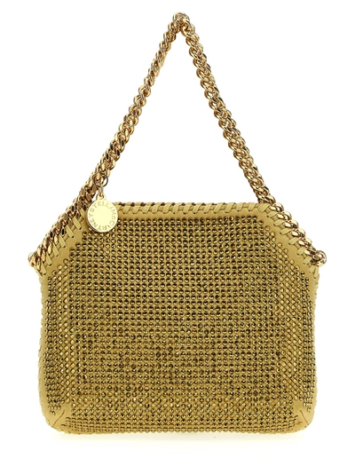 Stella Mccartney Mini Falabella Shoulder Bags In Gold