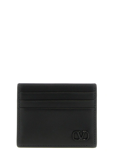 Valentino Garavani Vlogo Wallets, Card Holders In Black