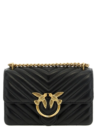 Pinko Mini Love Bag One Crossbody Bags In Black