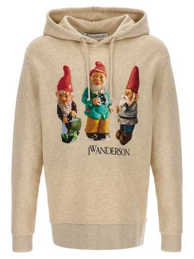 Jw Anderson Gnome Trio Sweatshirt In Neutral