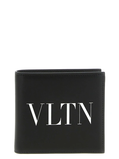 Valentino Garavani Vltn Wallets, Card Holders In White/black