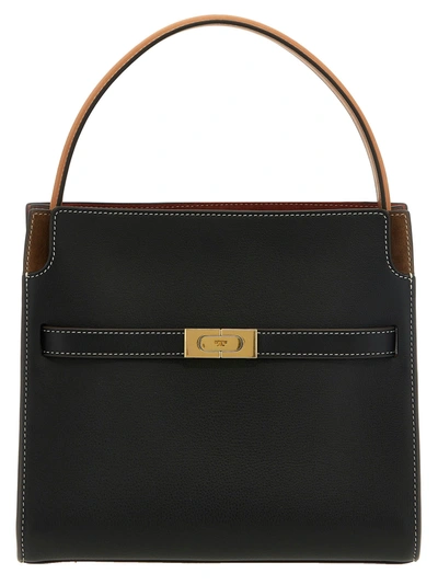 Tory Burch Small Lee Radziwill Hand Bags In Black