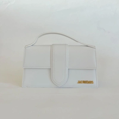 Pre-owned Jacquemus White Leather Le Bambino Long Shoulder Bag