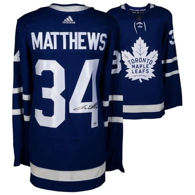 Fanatics Authentic Auston Matthews Toronto Maple Leafs Autographed Blue Adidas Authentic Jersey