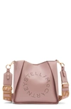 Stella Mccartney Mini Faux Leather Crossbody Bag In Pink