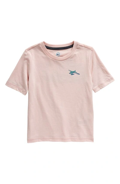 Vineyard Vines Kids' Paradise Scene Whale Graphic T-shirt In Strawberry Heather