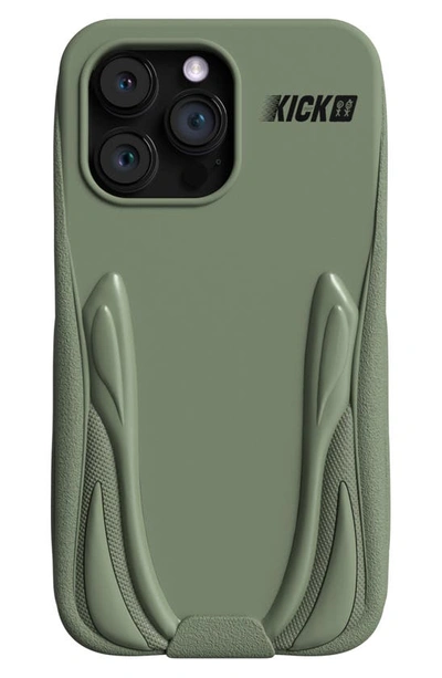 Urban Sophistication The Kick Case™ 3d Silicone Iphone 14 Pro Case In Desert Sage