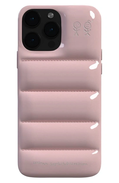 Urban Sophistication The Puffer Case® Patent Iphone 14 Pro Case In Pink Gloss